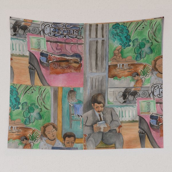 Item preview, La Lecon De Musique by Henri Matisse: Fauvist interior fine art print designed and sold by artofuniverse.