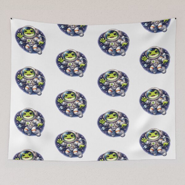 Item preview, Frog astronaut in space sticker designed and sold by FroggyOnly.