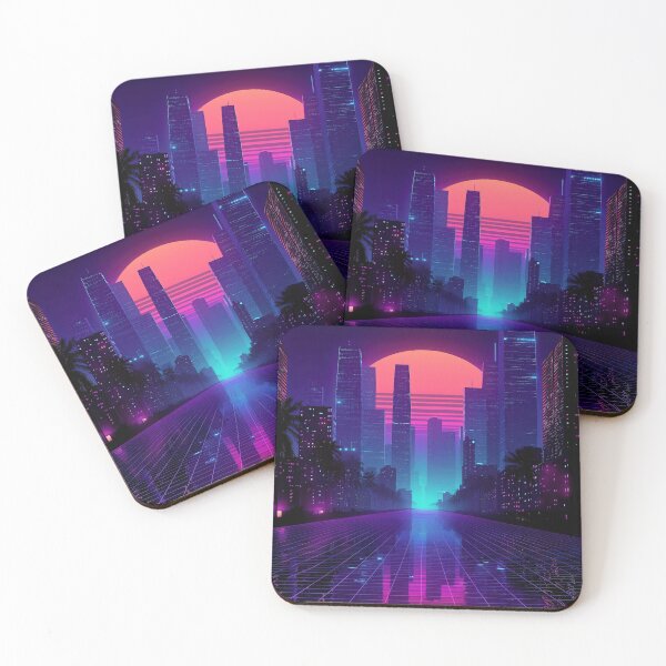Item preview, Synthwave Shadows designed and sold by Retro Type.