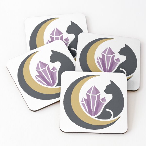 Item preview, Crystal Crescent Cat Sigil designed and sold by IllumeInk.