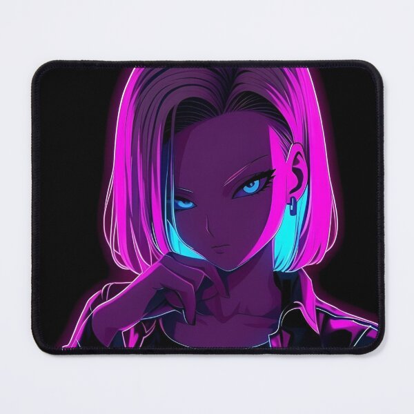 Item preview, Neon Cyberpunk Anime Girl – Futuristic Glow Portrait designed and sold by Dyan4.