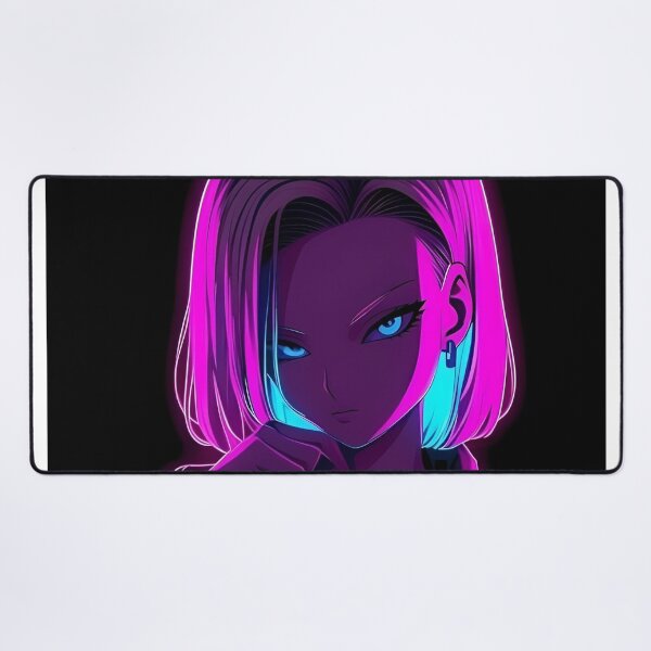 Item preview, Neon Cyberpunk Anime Girl – Futuristic Glow Portrait designed and sold by Dyan4.