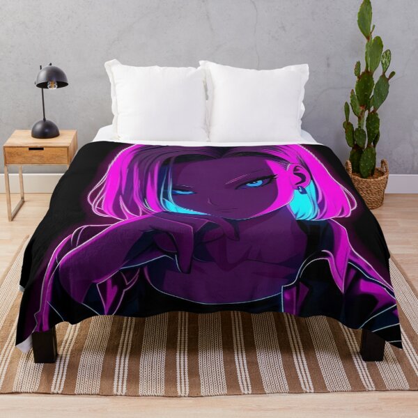 Item preview, Neon Cyberpunk Anime Girl – Futuristic Glow Portrait designed and sold by Dyan4.