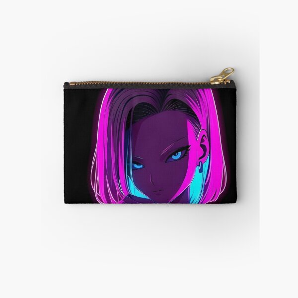 Item preview, Neon Cyberpunk Anime Girl – Futuristic Glow Portrait designed and sold by Dyan4.