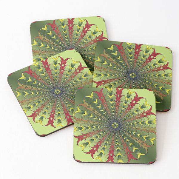 Item preview, Emerald Depth Botanical Mandala designed and sold by OIL Pattern Design .