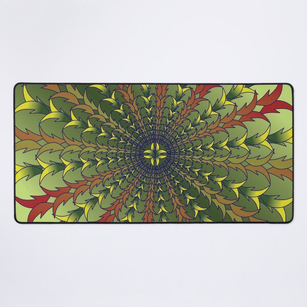 Item preview, Emerald Depth Botanical Mandala designed and sold by OIL Pattern Design .