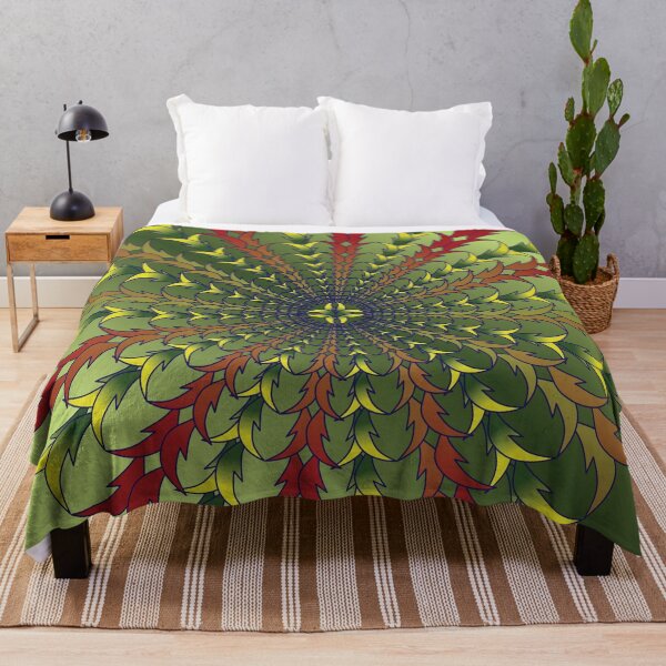 Item preview, Emerald Depth Botanical Mandala designed and sold by OIL Pattern Design .