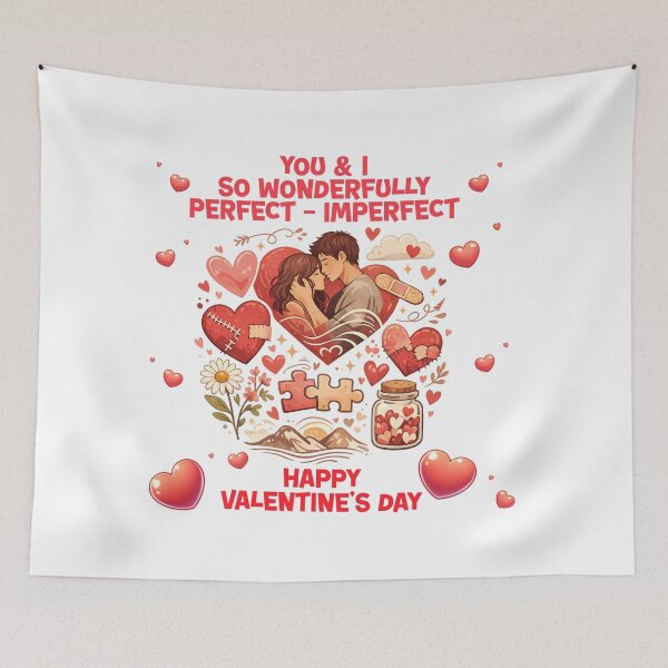 Item preview, You are so beautiful – perfectly imperfect | Romantic Valentine's Day T-shirt design designed and sold by CoolContent Factory.