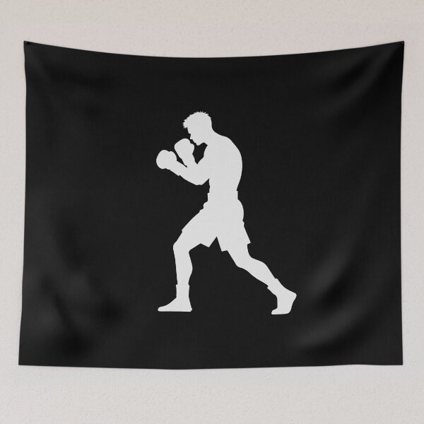 Item preview, Boxer Silhouette – Minimal Combat Sport Art designed and sold by BrushRushX.