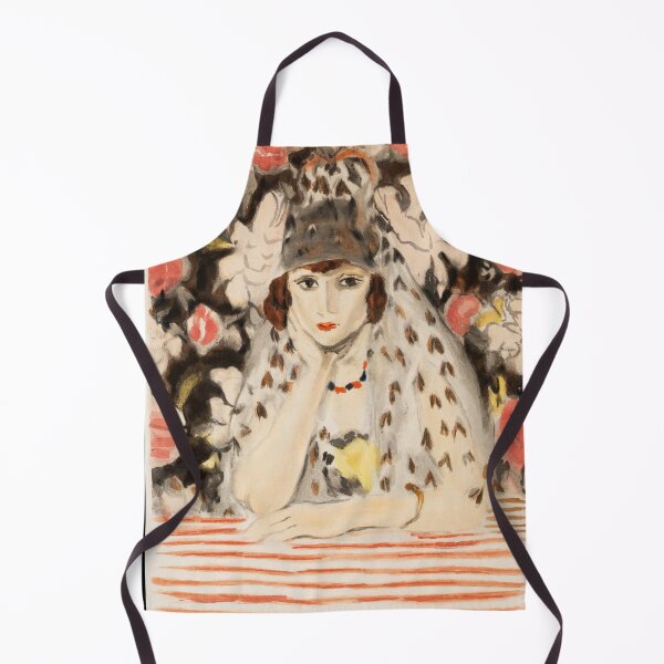 Item preview, Lespagnole a La Mantille by Henri Matisse: Fauvist floral portrait poster designed and sold by artofuniverse.