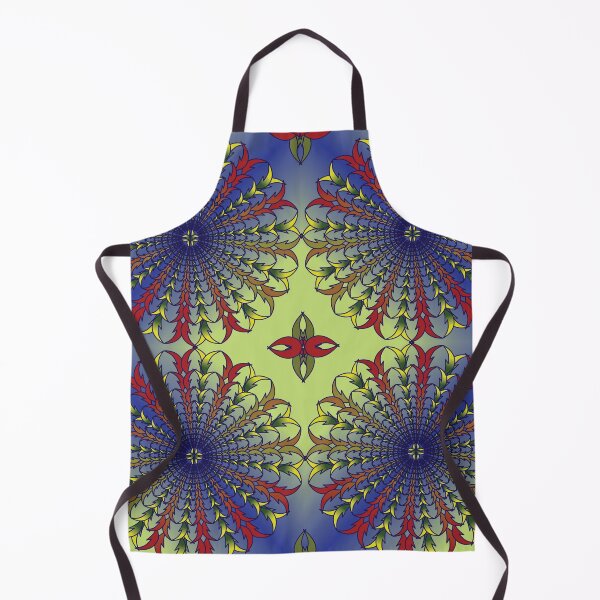 Item preview, Blue Green Botanical Quartet Mandala designed and sold by OIL Pattern Design .