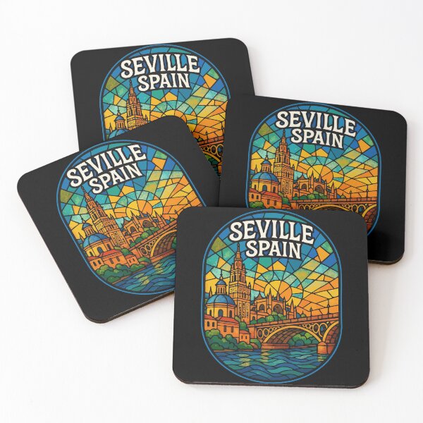 Item preview, Seville Spain Stained Glass Art Travel designed and sold by TomFrontierArt.