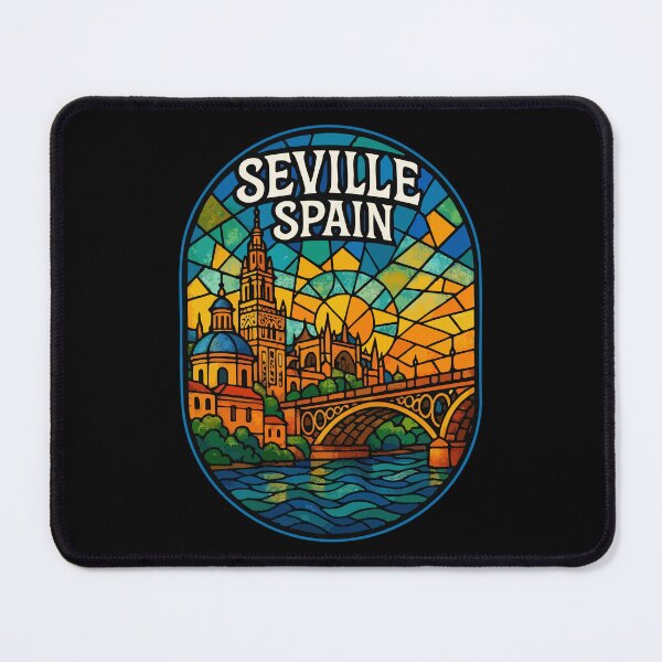 Item preview, Seville Spain Stained Glass Art Travel designed and sold by TomFrontierArt.