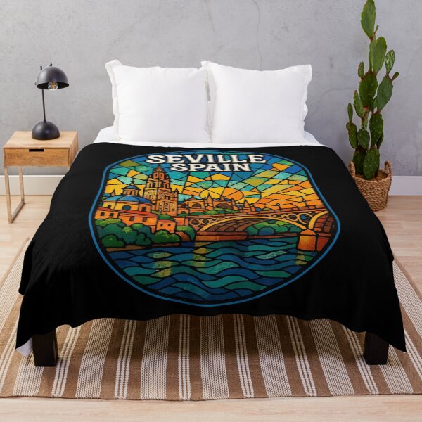 Item preview, Seville Spain Stained Glass Art Travel designed and sold by TomFrontierArt.