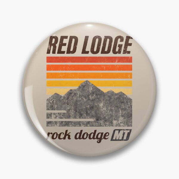 Item preview, Red Lodge Montana Retro 70s Vintage Mountain Sunset Rock Dodge MT designed and sold by tokyojeff.