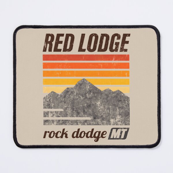 Item preview, Red Lodge Montana Retro 70s Vintage Mountain Sunset Rock Dodge MT designed and sold by tokyojeff.