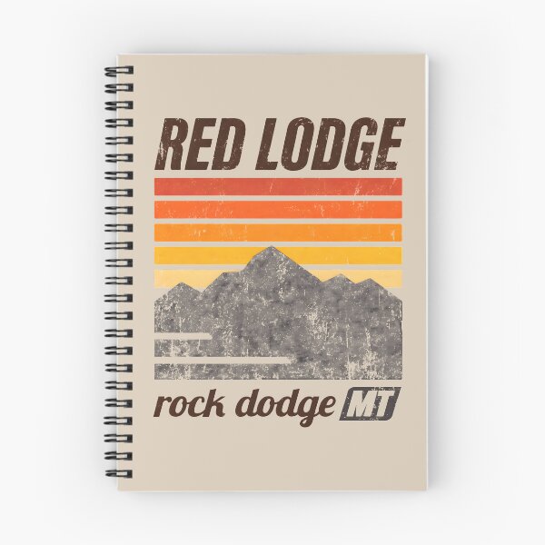 Item preview, Red Lodge Montana Retro 70s Vintage Mountain Sunset Rock Dodge MT designed and sold by tokyojeff.