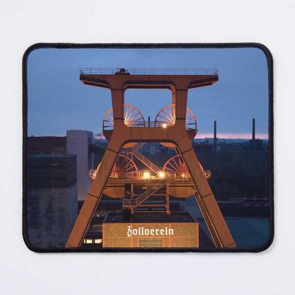 Item preview, Drone footage of the Zollverein Coal Mine at night designed and sold by kohlenjunge.