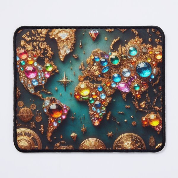 Item preview, Jeweled World Atlas designed and sold by Sybille-Yates.