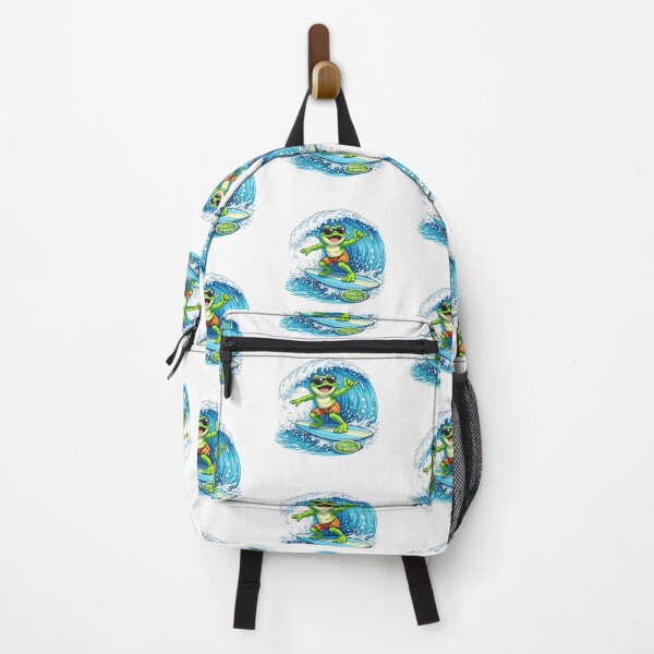 Item preview, Surfing frog under the wave designed and sold by FroggyOnly.