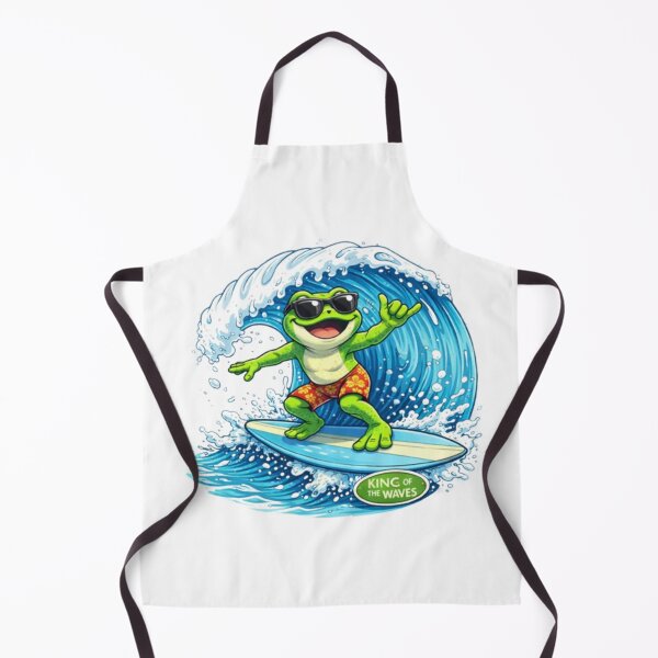 Item preview, Surfing frog under the wave designed and sold by FroggyOnly.