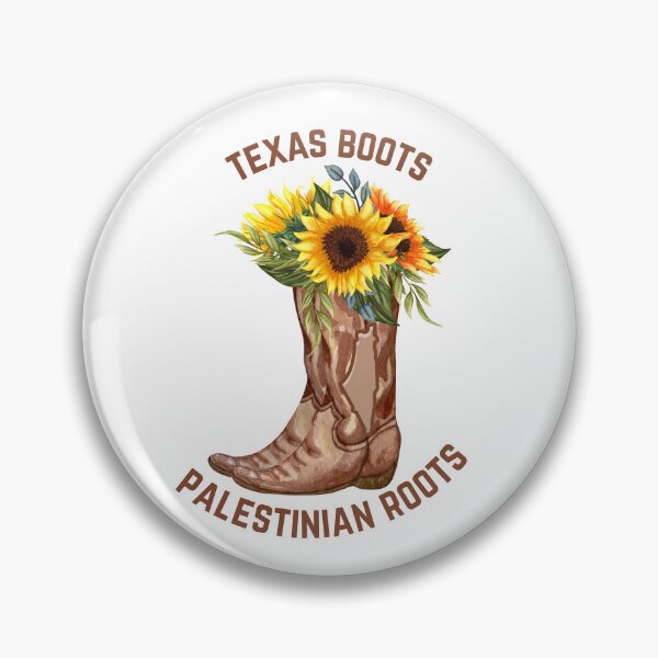 Item preview, Texas Boots Palestinian Roots - Sunflower designed and sold by KulshiApparels.