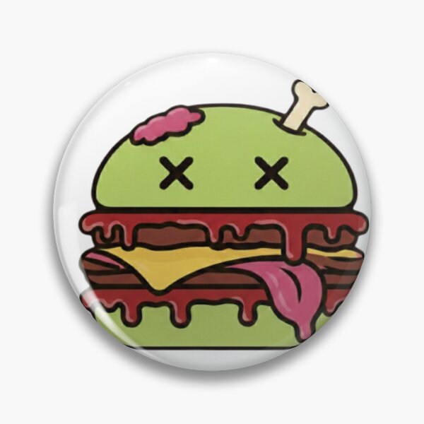 Item preview, Undead Stack – Zombie Burger with Attitude | Dark Minimal Food Illustration designed and sold by Droosam.