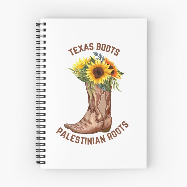 Item preview, Texas Boots Palestinian Roots - Sunflower designed and sold by KulshiApparels.