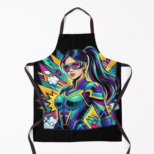 Item preview, Neon Pop Art Superhero Girl Comic Style designed and sold by the-dovlat.