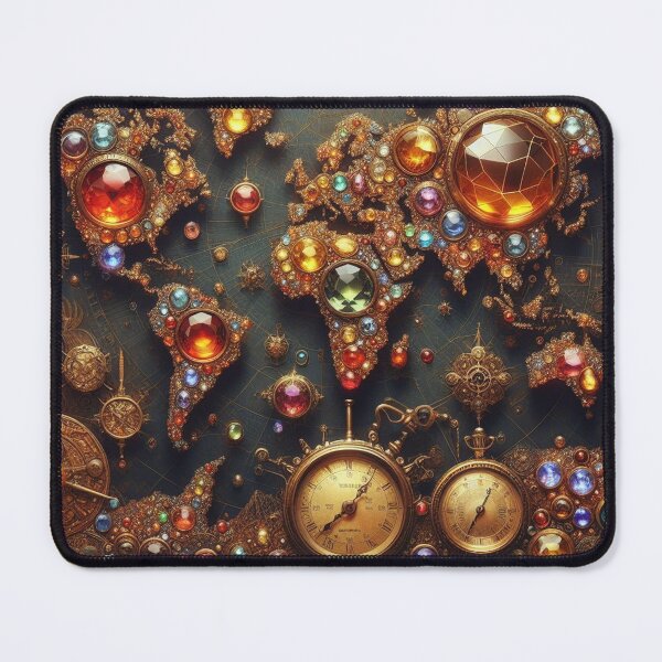 Item preview, Intricate Jeweled World Atlas designed and sold by Sybille-Yates.
