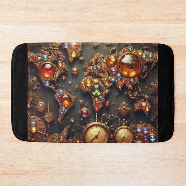 Item preview, Intricate Jeweled World Atlas designed and sold by Sybille-Yates.