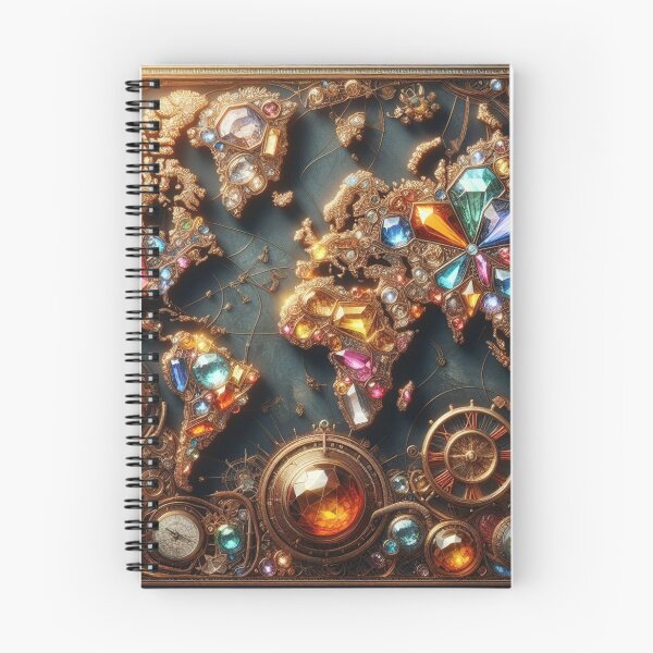 Item preview, Decorative Jeweled World Atlas designed and sold by Sybille-Yates.