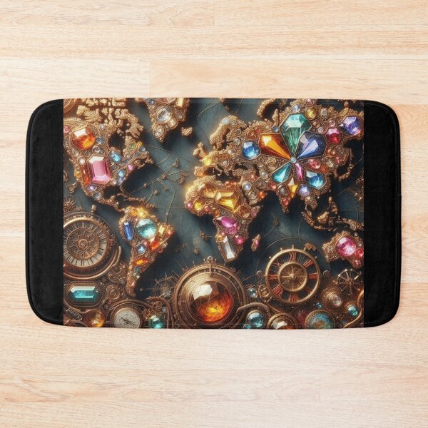 Item preview, Decorative Jeweled World Atlas designed and sold by Sybille-Yates.