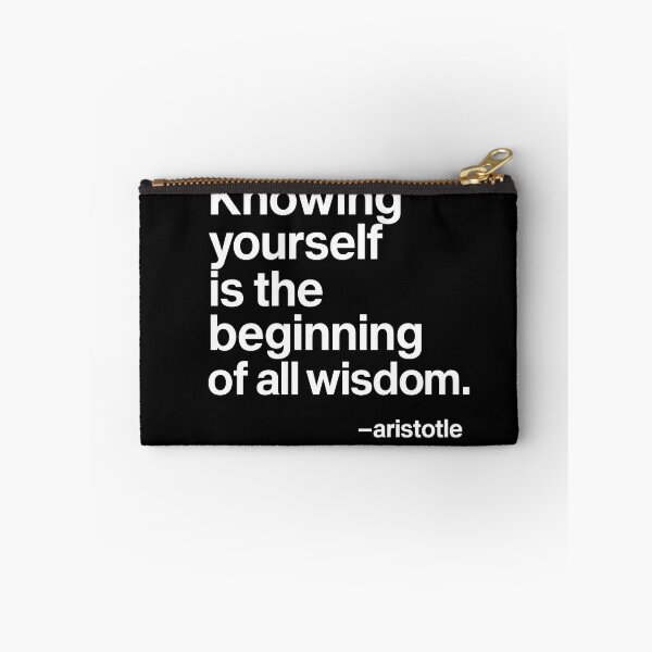 Item preview, Know Yourself – Aristotle Minimalist (White Font) designed and sold by TshirtsLabs.
