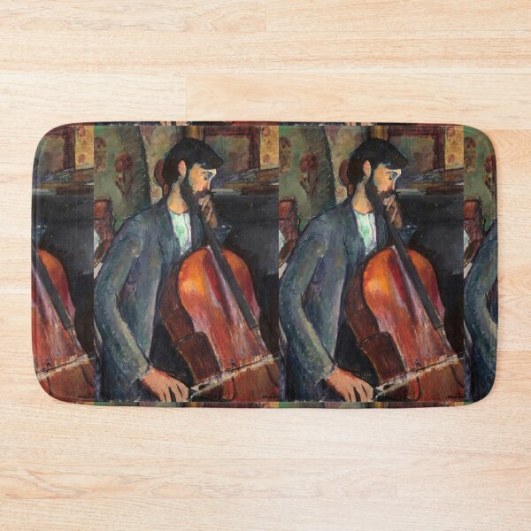 Item preview, The Cellist by Amedeo Modigliani: Musical Modernist Fine Art Print designed and sold by artofuniverse.