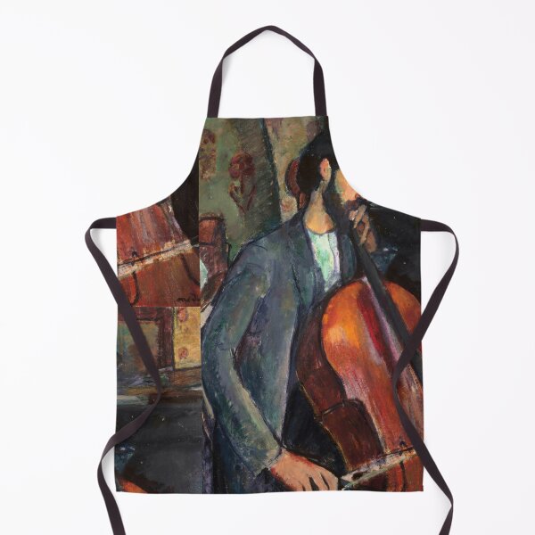 Item preview, The Cellist by Amedeo Modigliani: Musical Modernist Fine Art Print designed and sold by artofuniverse.