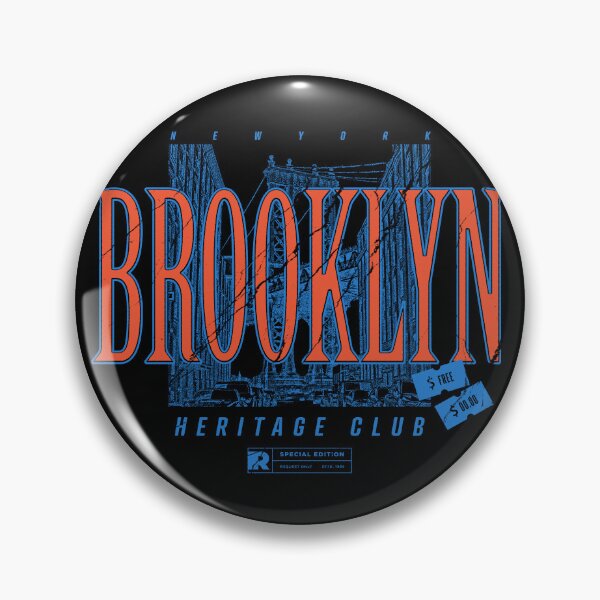 Item preview, Brooklyn Heritage Club Vintage New York Illustration designed and sold by Nobody Shadow Art.