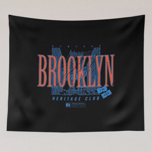 Item preview, Brooklyn Heritage Club Vintage New York Illustration designed and sold by Nobody Shadow Art.