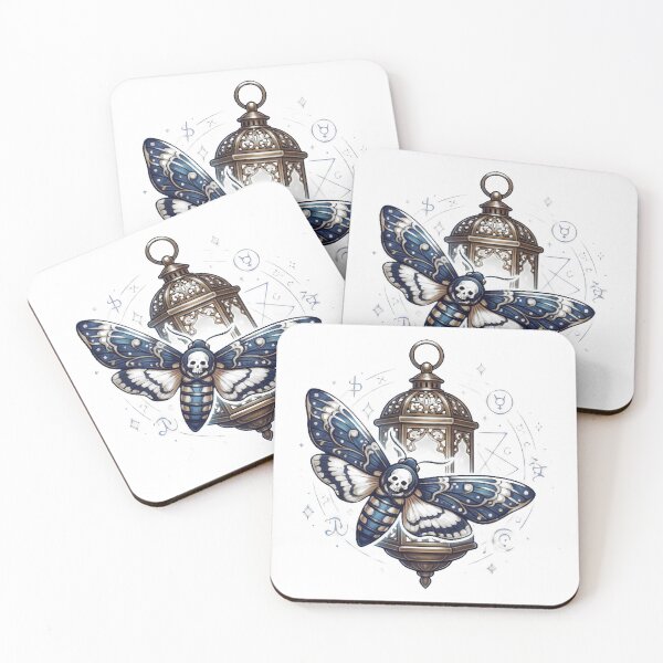 Item preview, Occult Moth Lantern Crest designed and sold by IllumeInk.