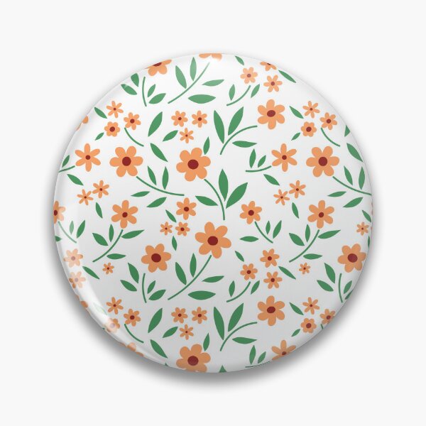 Item preview, Orange Flower Seamless Pattern designed and sold by SmallDart Creations.