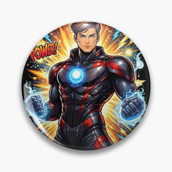 Item preview, Powered Armor Hero Comic “POWER!” designed and sold by the-dovlat.