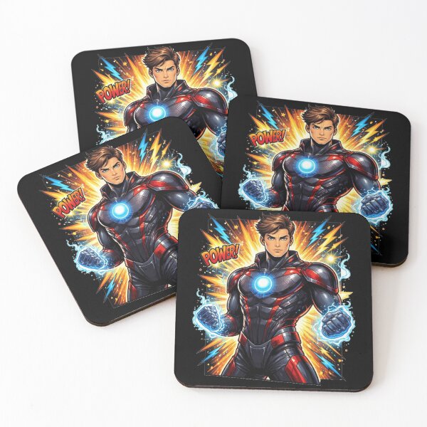 Item preview, Powered Armor Hero Comic “POWER!” designed and sold by the-dovlat.