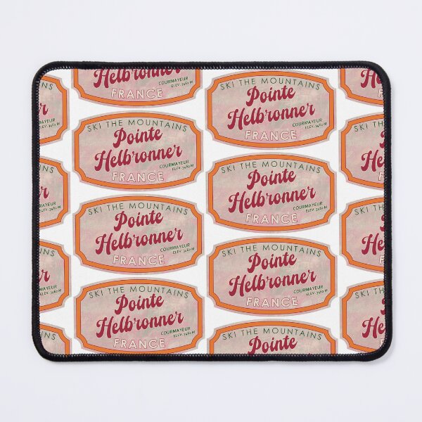 Item preview, Pointe Helbronner, France, Courmayeur, Ski, textured skiing badge designed and sold by Wanderful-roads.