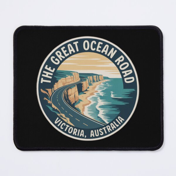Item preview, The Great Ocean Road, Victoria – Vintage Australian Travel Badge Sticker designed and sold by Random Designs.