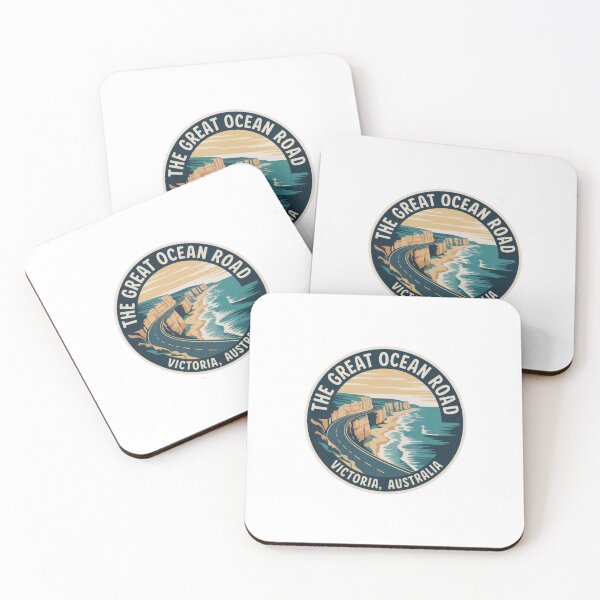 Item preview, The Great Ocean Road, Victoria – Vintage Australian Travel Badge Sticker designed and sold by Random Designs.