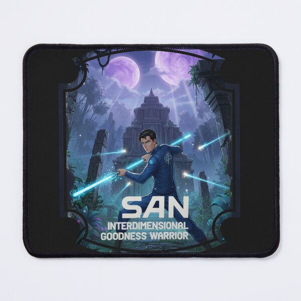 Item preview, SAN Interdimensional Goodness Warrior | Sci-Fi Hero in Alien Jungle Art designed and sold by RS-Globalist-.