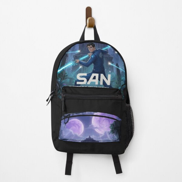 Item preview, SAN Interdimensional Goodness Warrior | Sci-Fi Hero in Alien Jungle Art designed and sold by RS-Globalist-.