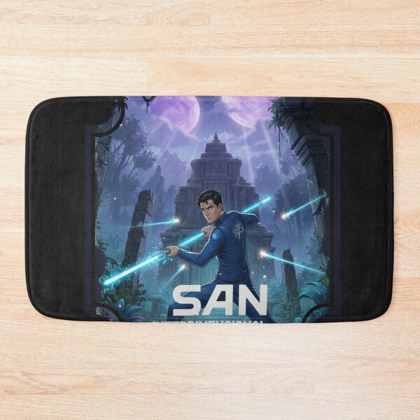 Item preview, SAN Interdimensional Goodness Warrior | Sci-Fi Hero in Alien Jungle Art designed and sold by RS-Globalist-.