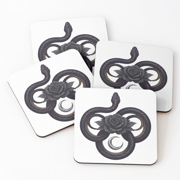 Item preview, Serpent Rose Lunar Seal designed and sold by IllumeInk.