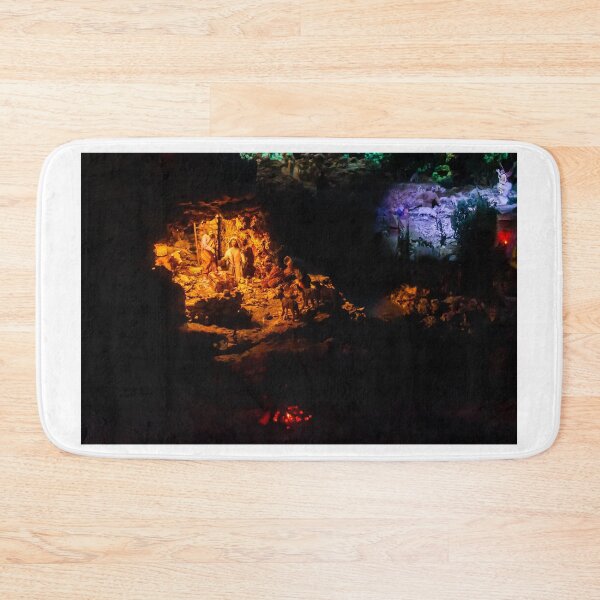 Item preview, Nativity Scene In Dimly Lit Cave With Warm Glow, Animals, And Stone Setting designed and sold by Nmallia.